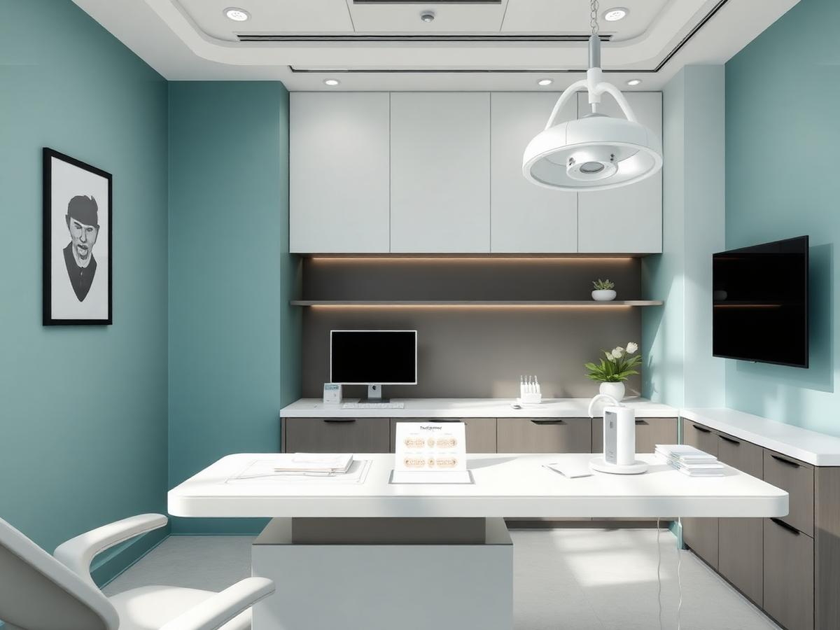 Consultation area at a modern dental clinic