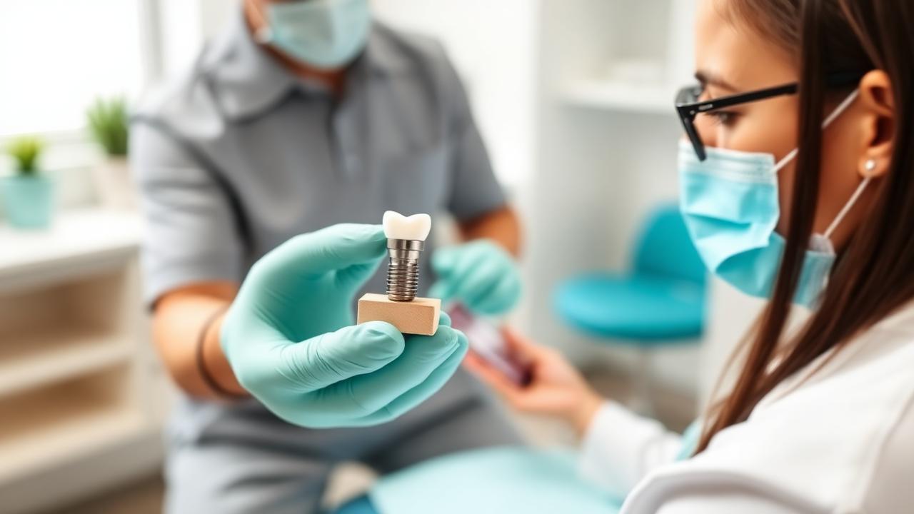 Single Tooth Implant treatment at Growing Smiles Dental Clinic, Sarvodaya Nagar, Kanpur